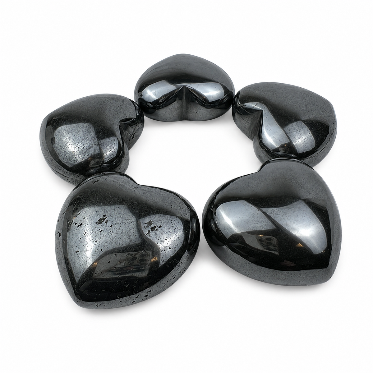 Hematite Heart - 1.75 inch