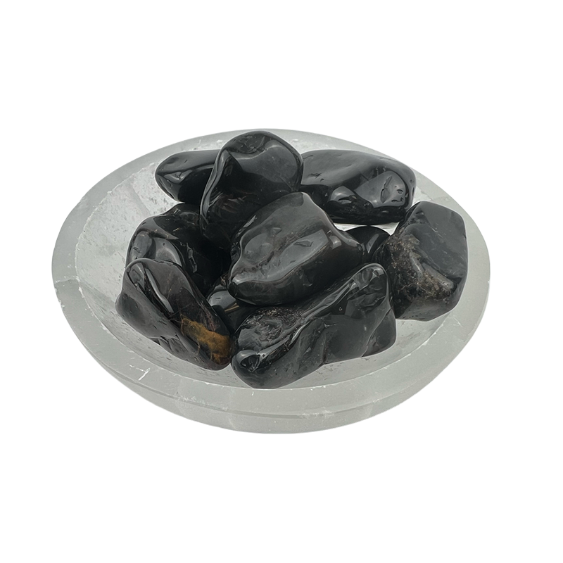 Black Onyx Tumbled Stone - 15-40 mm
