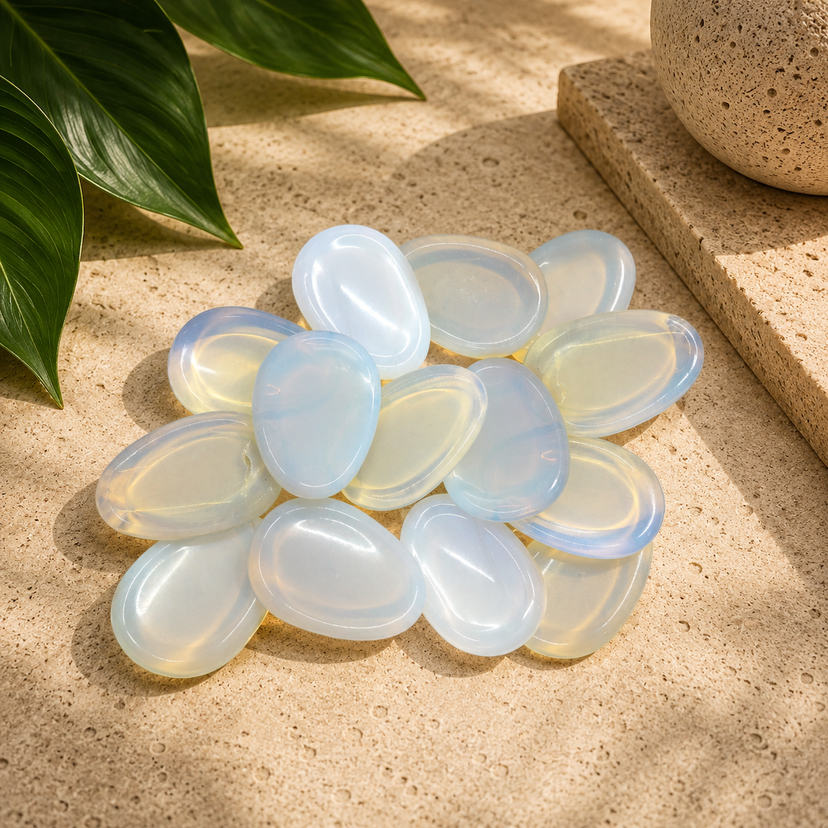 Opalite Worry Stone - 2 inch