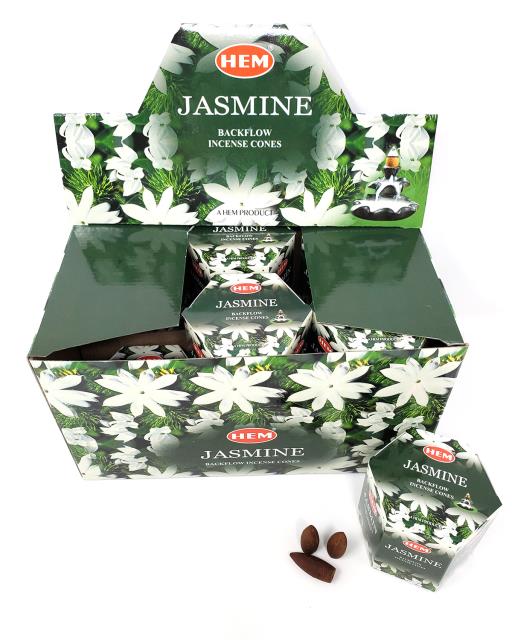 HEM Jasmine Backflow Cones (40 Cones)