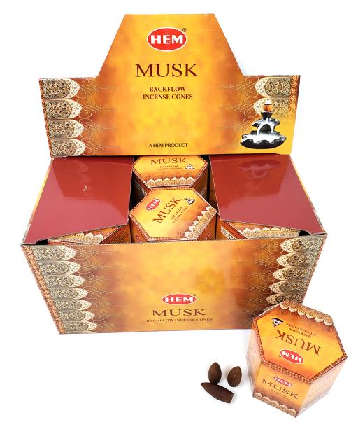 HEM Musk Backflow Cones (40 Cones)