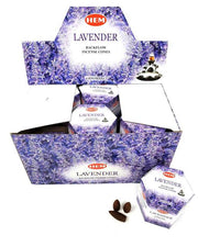 HEM Lavender Backflow Cones (40 Cones)