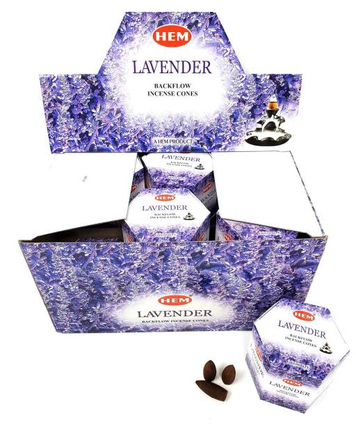 HEM Lavender Backflow Cones (40 Cones)