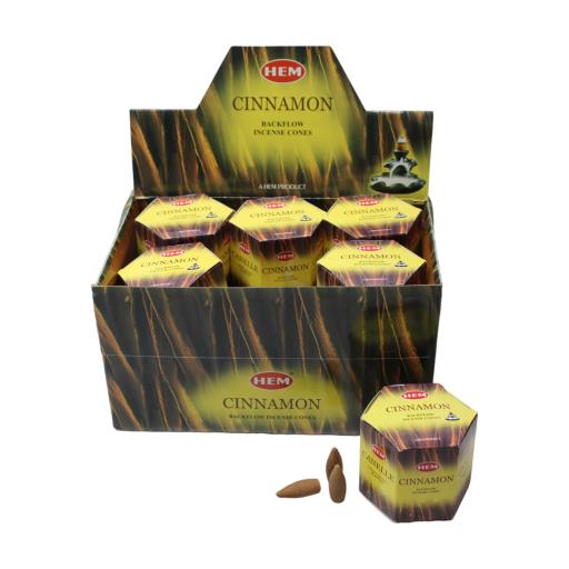 HEM Cinnamon Backflow Cones (40 Cones)