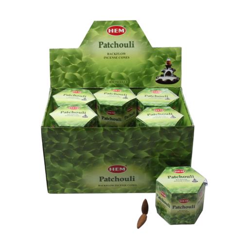 HEM Patchouli Backflow Cones (40 Cones)