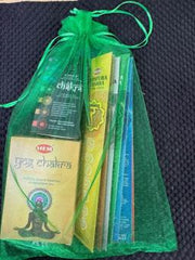 **HEM Seven Chakra Incense Gift Pouch (7 Sticks + 2 Cone Packs)**