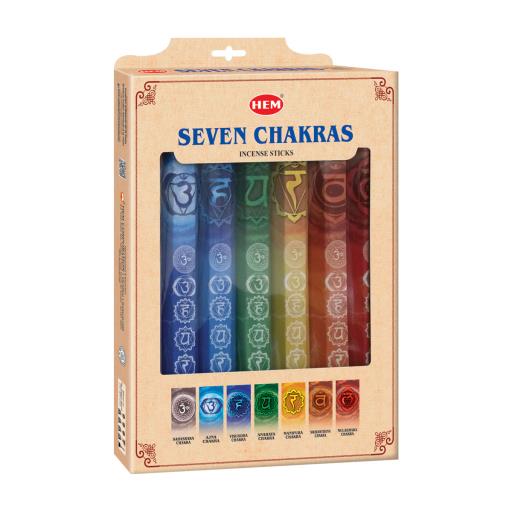 HEM Seven Chakras Incense Sticks Gift Box (7 Sticks)