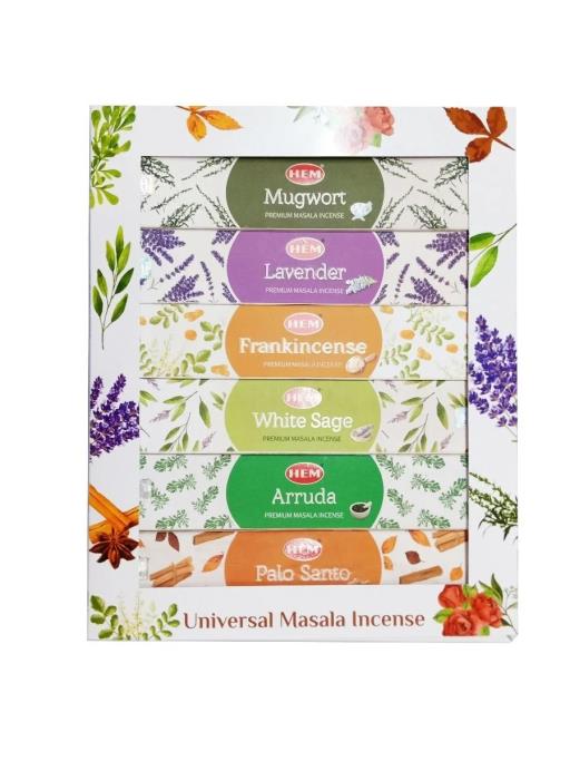 HEM Universal Series Incense Gift Pack (6 x 15g)