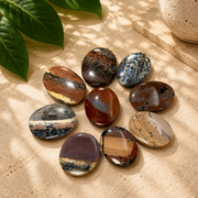 Dendritic Agate Worry Stone - 1.5 inch