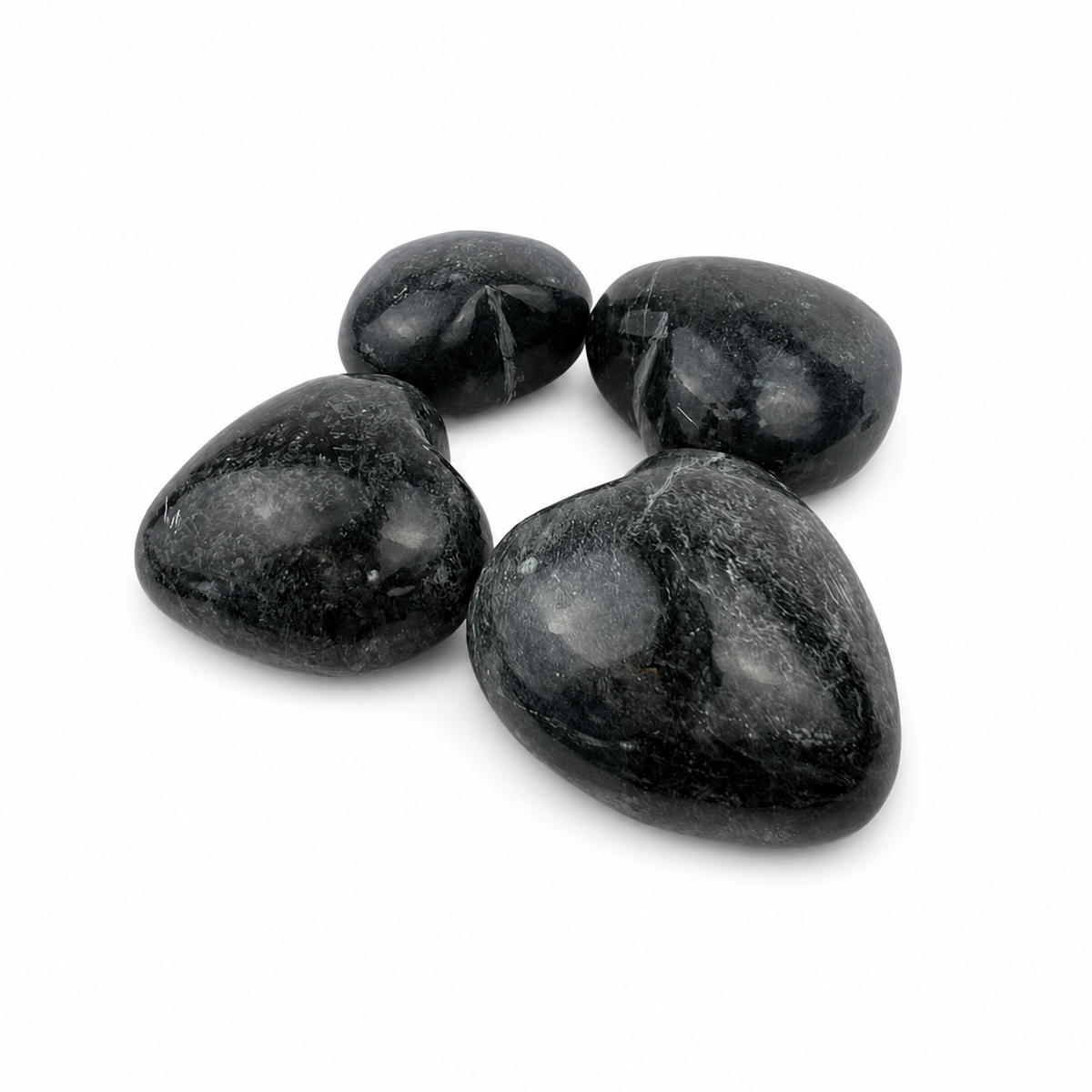 Green Mica Heart - 1.5-2.25 inch
