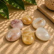 Golden Healer Quartz Palm Stone - 1.5-2.0 inch