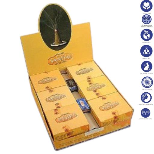 Satya Super Sandal Dhoop Cones (12 Cones)