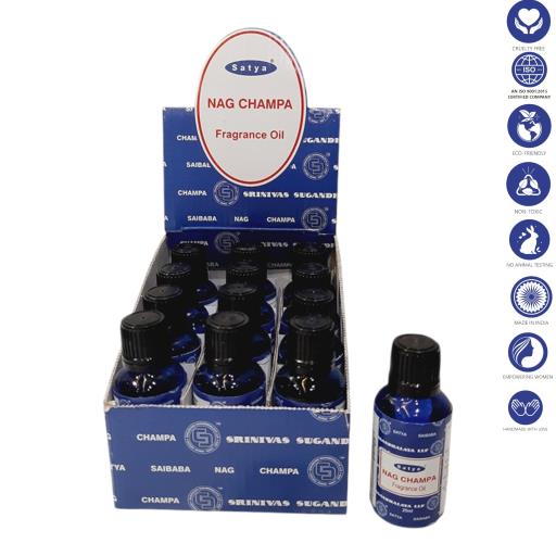 Satya Nag Champa Fragrance Oil (25 ml)