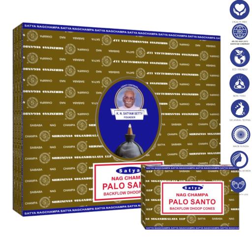 # Satya Palo Santo Dhoop Backflow Cones (10 Cones)