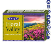 Satya Floral Valley Dhoop Backflow Cones (10 Cones)