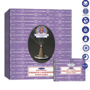 Satya French Lavender Dhoop Cones (12 Cones)