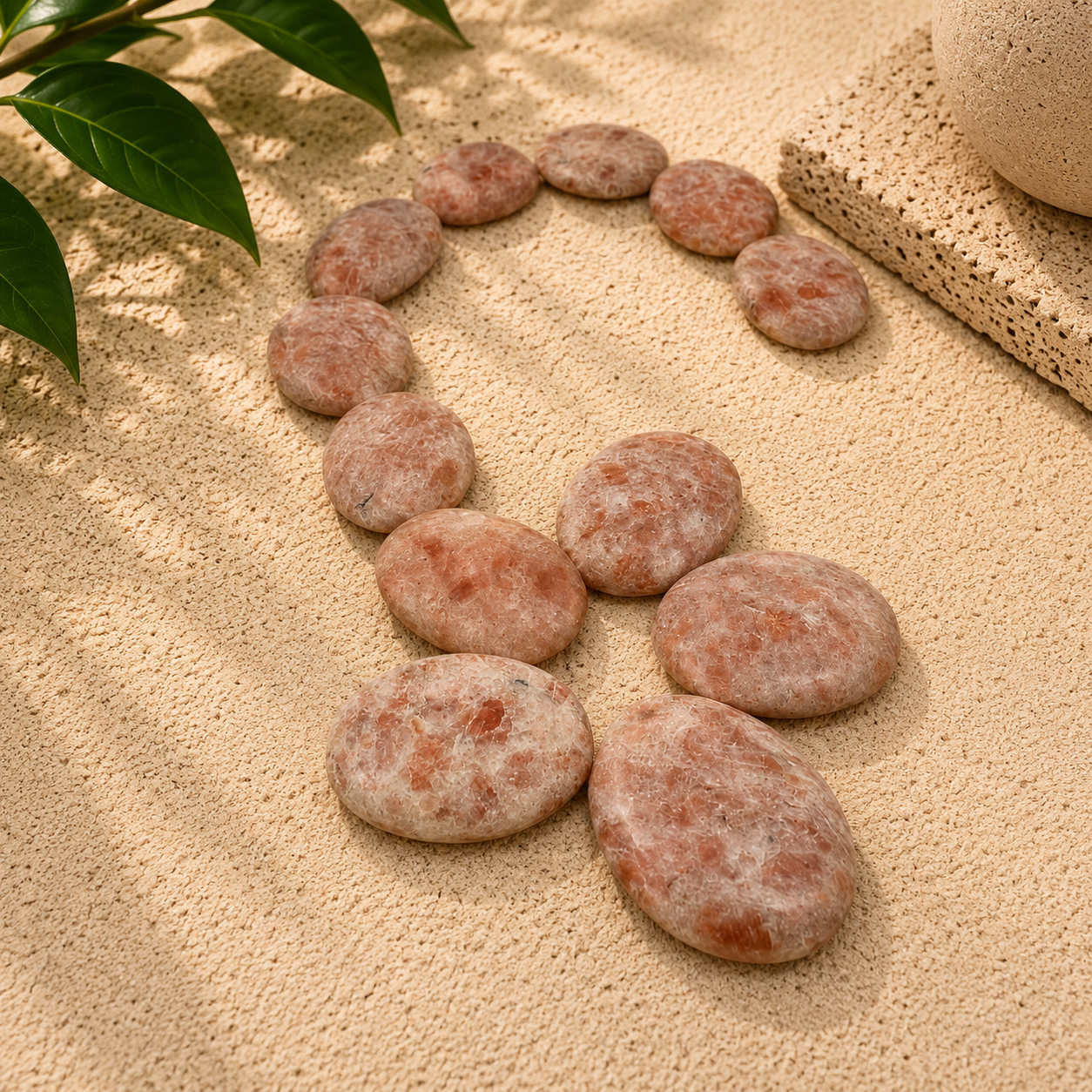 Sunstone Worry Stone - 1.5-1.75 inch