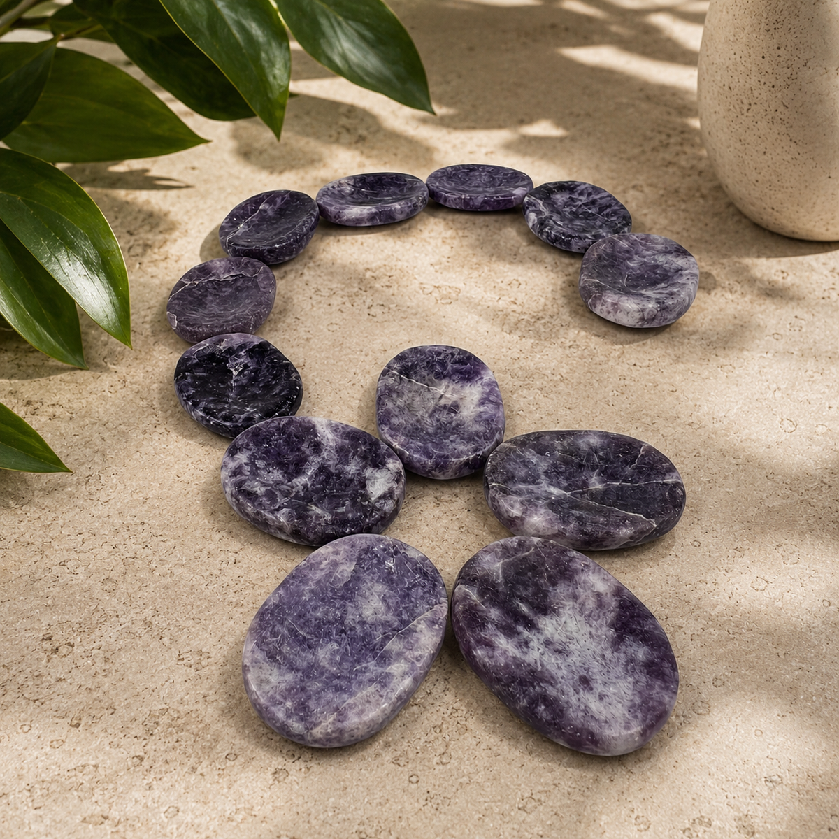 Lepidolite Worry Stone - 1.5 inch