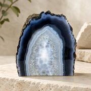 Blue Agate Slab - 6.2 x 5.9 inch