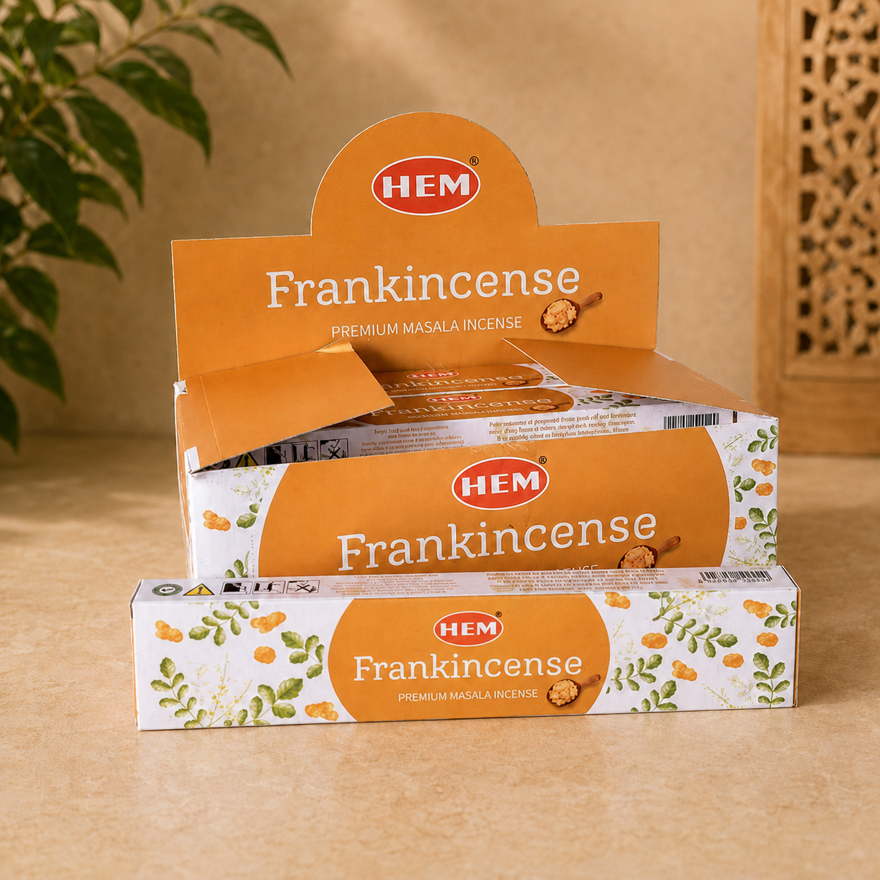 HEM Frankincense Hand-Rolled Masala Incense Sticks (15g)