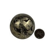 Pyrite Sphere (Peru) - 2-2.25 inch