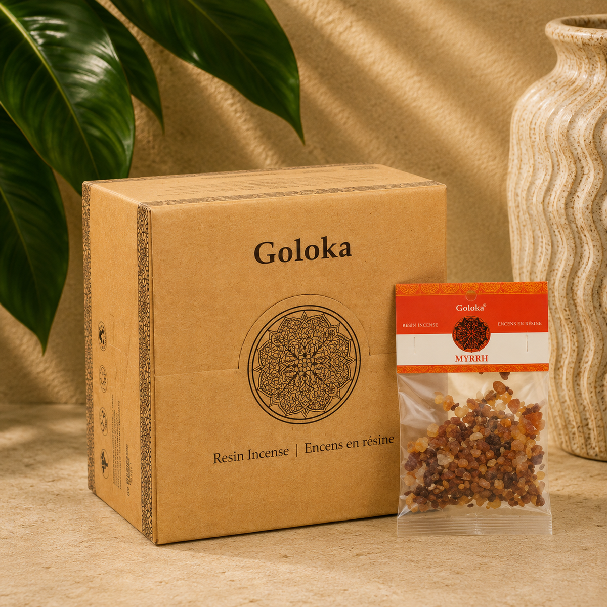 Goloka Myrrh Resin Incense (15g)