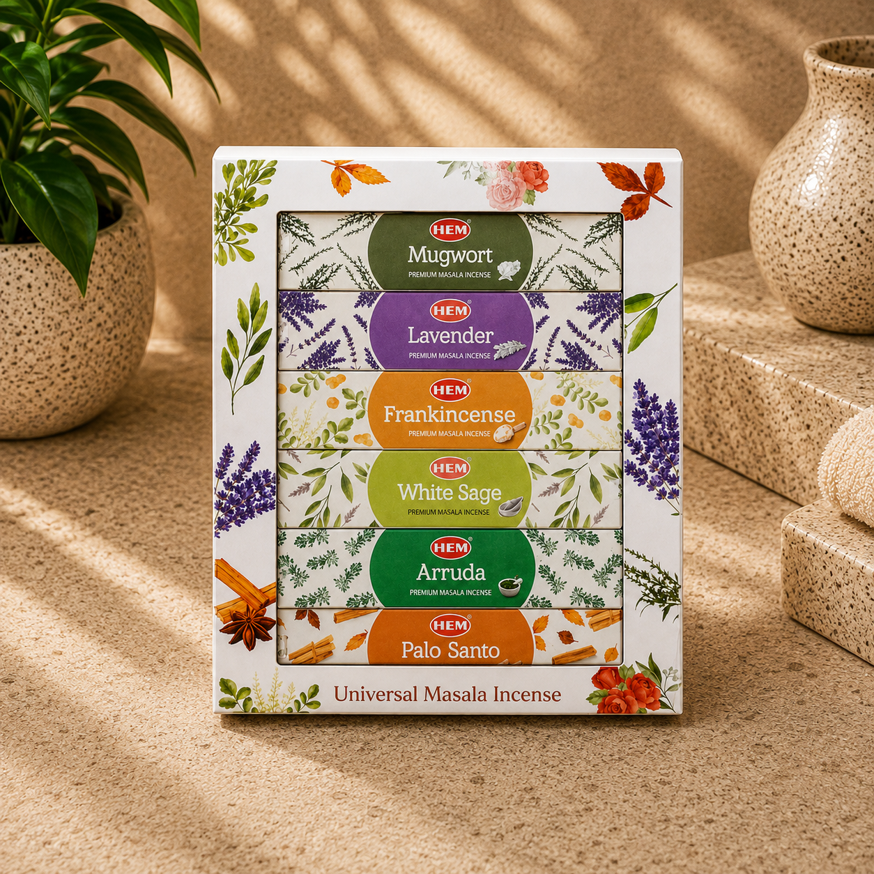 HEM Universal Series Incense Gift Pack (6 x 15g)