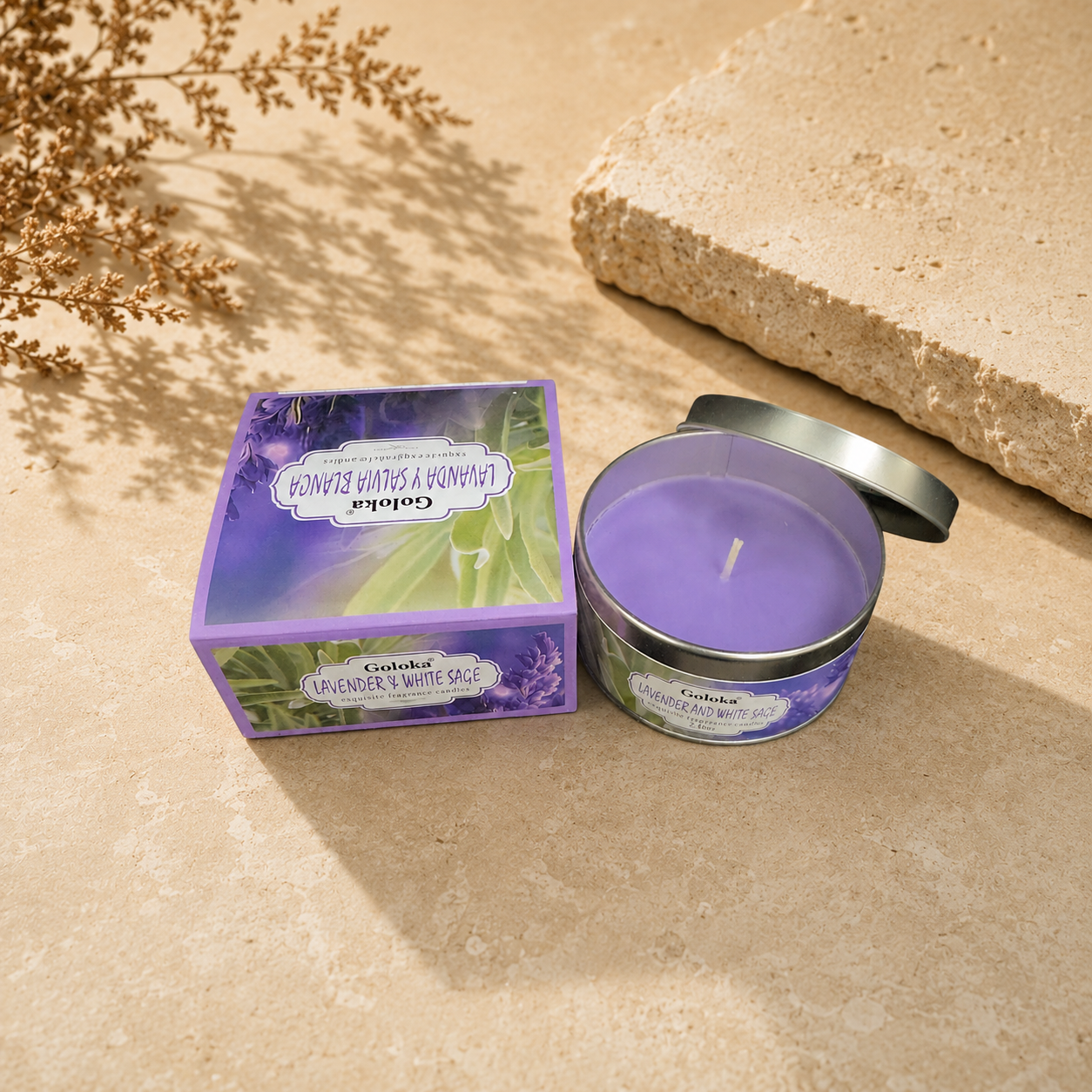 Lavender & White Sage - Travel Tin Candle