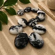 Tiger Calcite Palm Stone - 1.75 inch