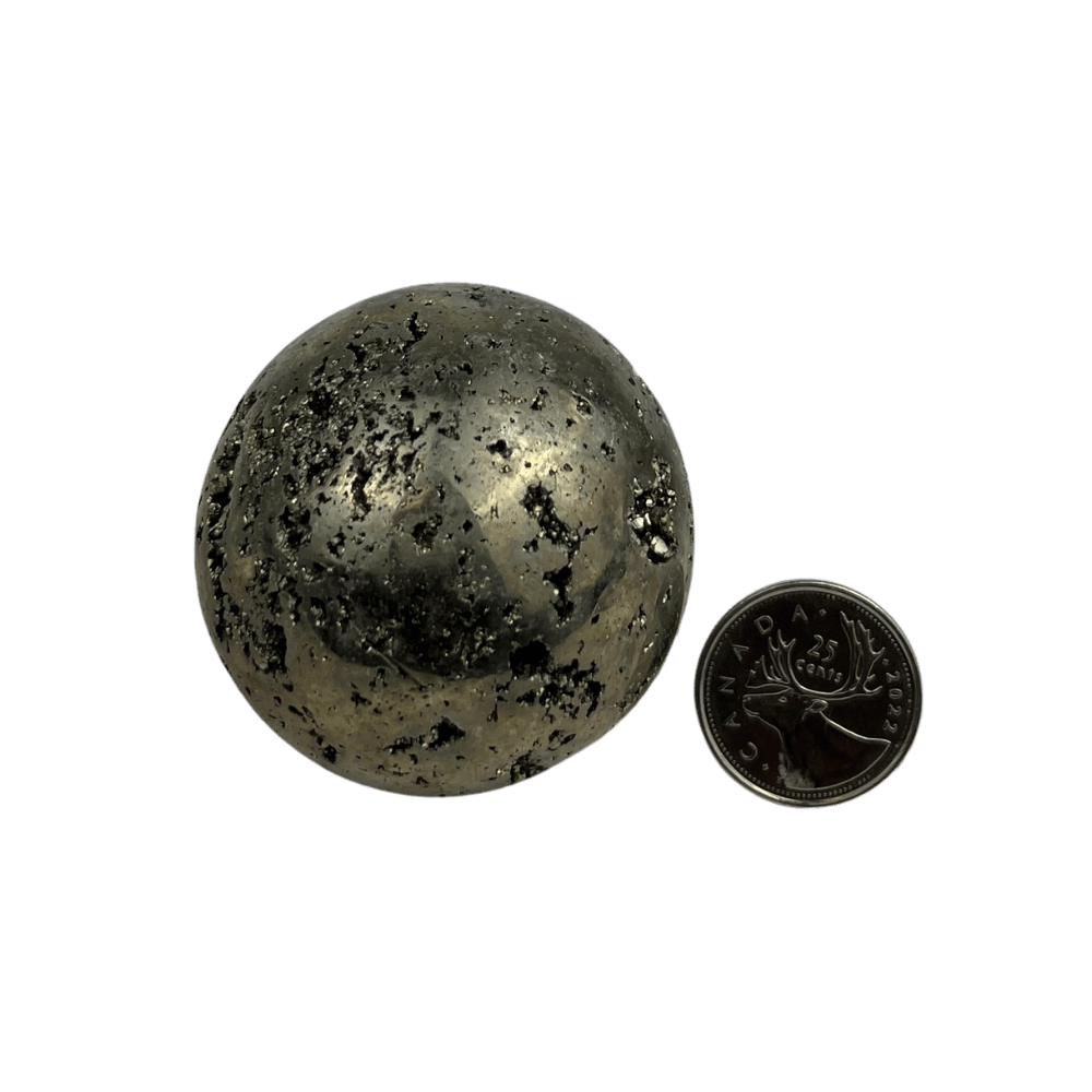 Pyrite Sphere (Peru) - 2-2.25 inch