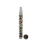 Selenite Chakra Wand with Copper Wire - 6 inch