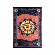 Om Lotus Tapestry - 58 x 82 inch