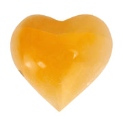 Orange Calcite Heart - 2-2.25 inch