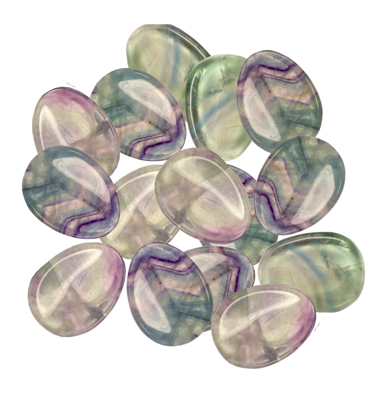 Fluorite Worry Stone - 1.5 inch