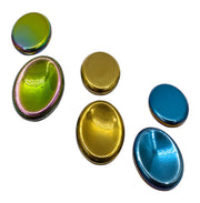 Rainbow Hematite Non-Magnetic Worry Stone - 1.25 inch (Set of 3)