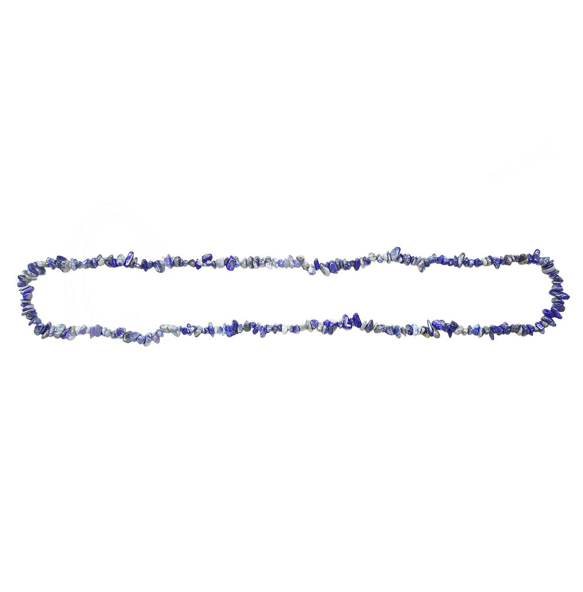 Lapis Lazuli Chips Necklace - 32 inch