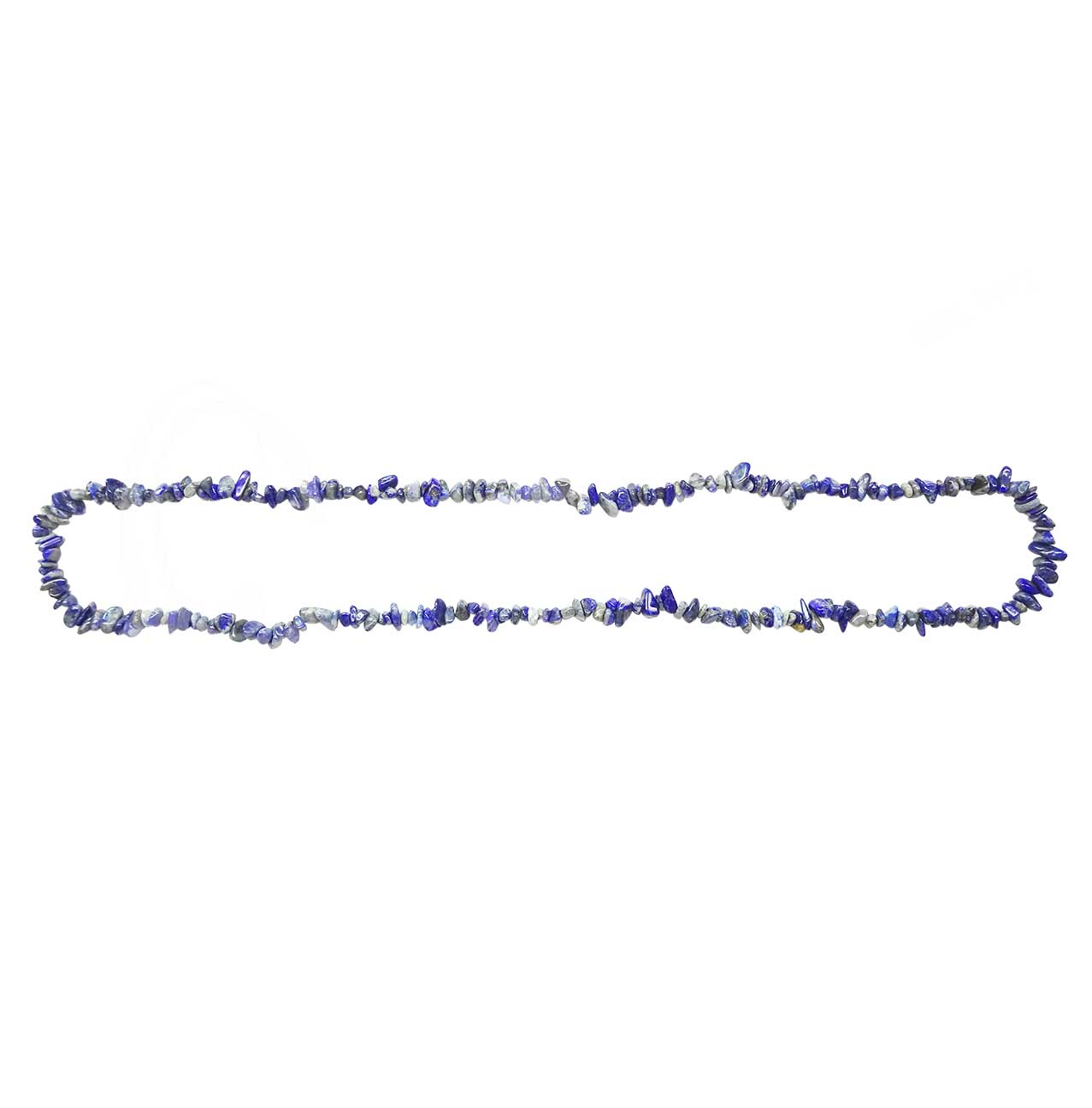 Lapis Lazuli Chips Necklace - 32 inch