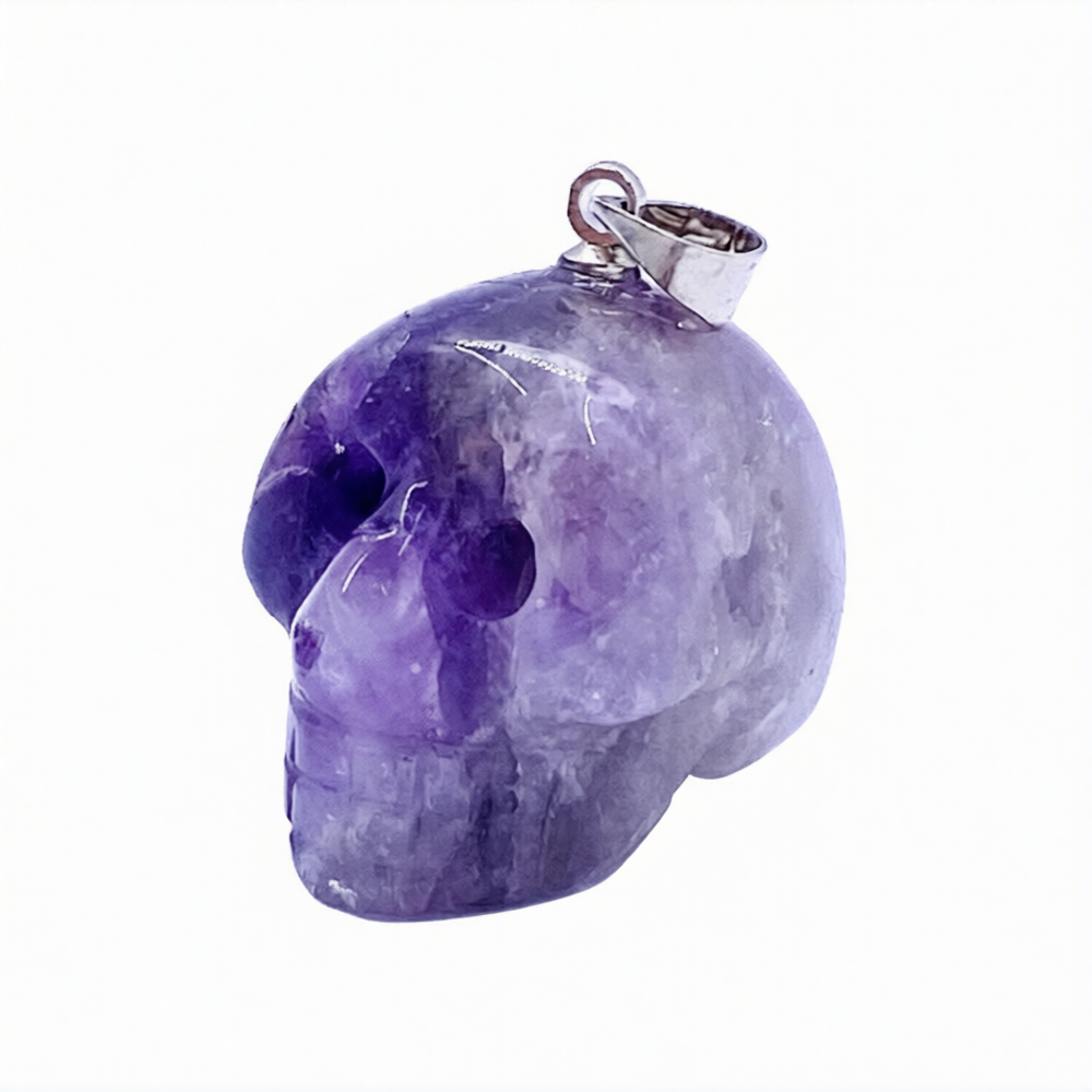 Amethyst Skull Pendant