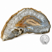Natural Thick Agate Slice - 4.5-7.0 inch