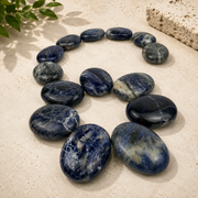 Sodalite Palm Stone - 1.75 inch