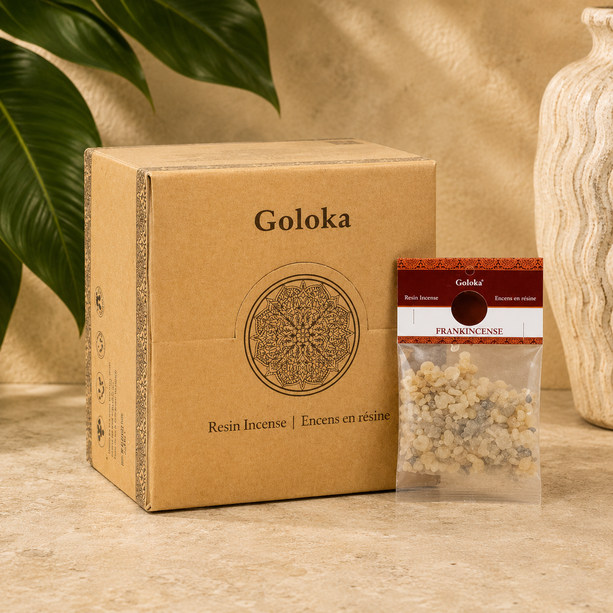Goloka Frankincense Loban Resin Incense (15g)