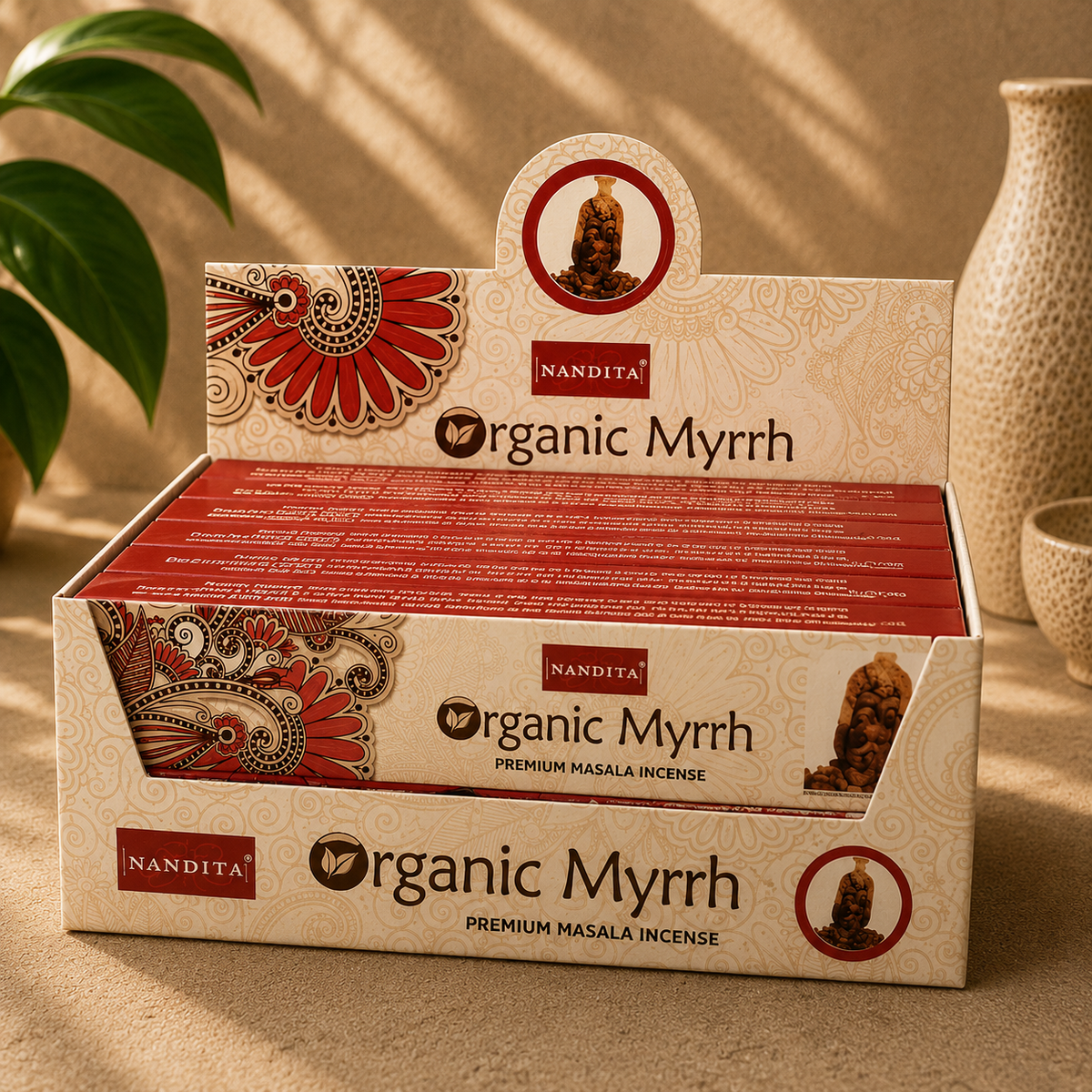 Nandita Organic Myrrh Incense Sticks (15g)