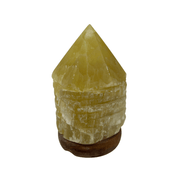 Lemon Calcite Top Polished Lamp - 6 inch