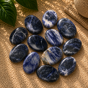 Sodalite Worry Stone - 1.5-1.75 inch