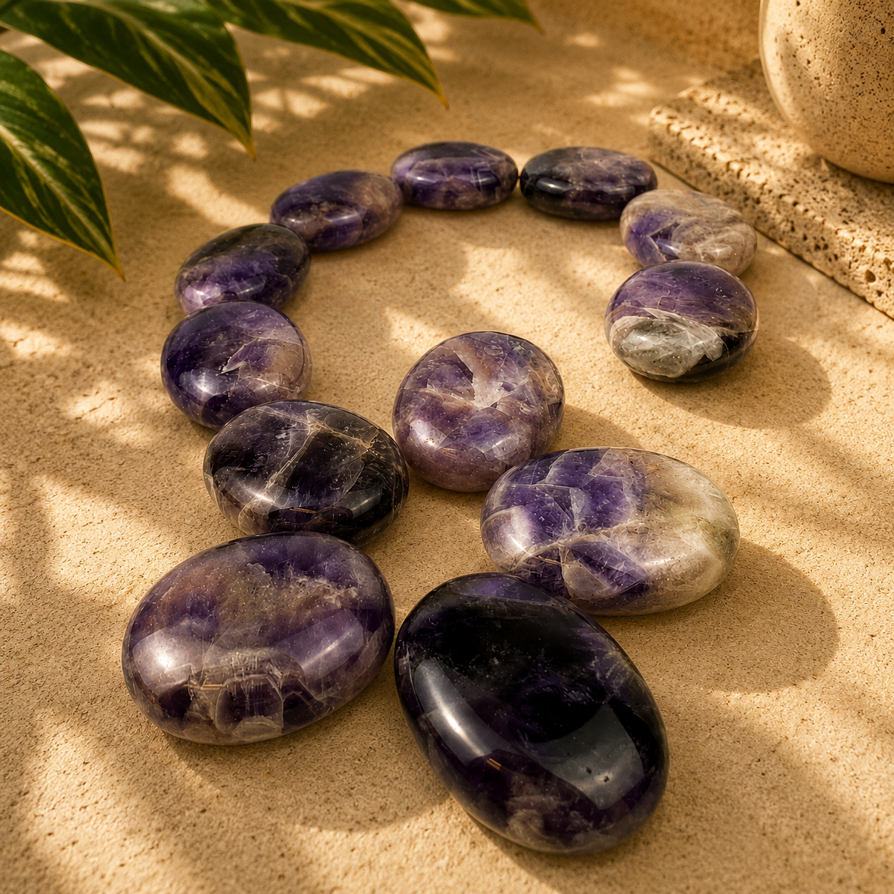 Amethyst Palm Stone - 1.5-1.75 inch