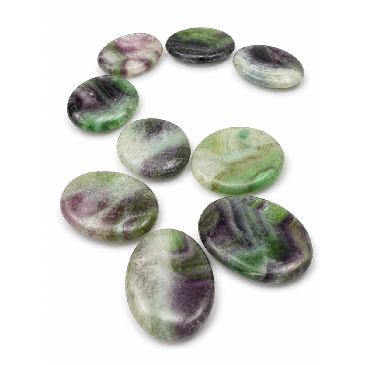 Fluorite Worry Stone - 1.75 inch