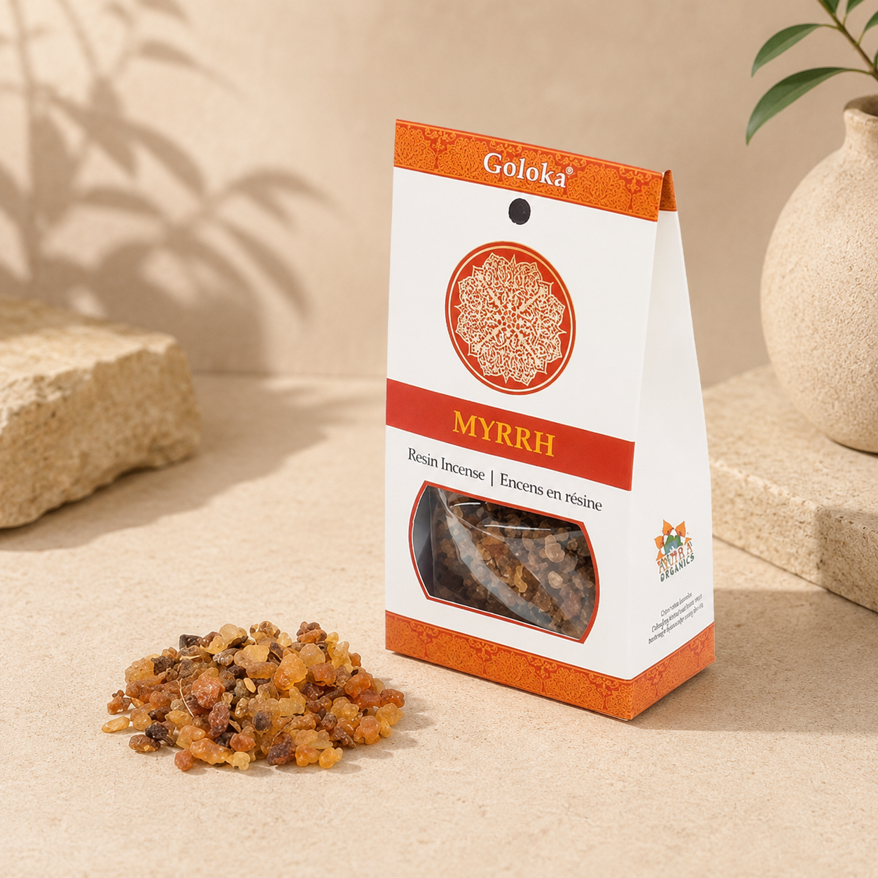 Goloka Myrrh Resin Incense (50g)