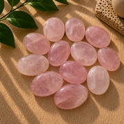 Rose Quartz Worry Stone - 1.5 inch