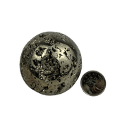 Pyrite Sphere (Peru) - 2-2.25 inch
