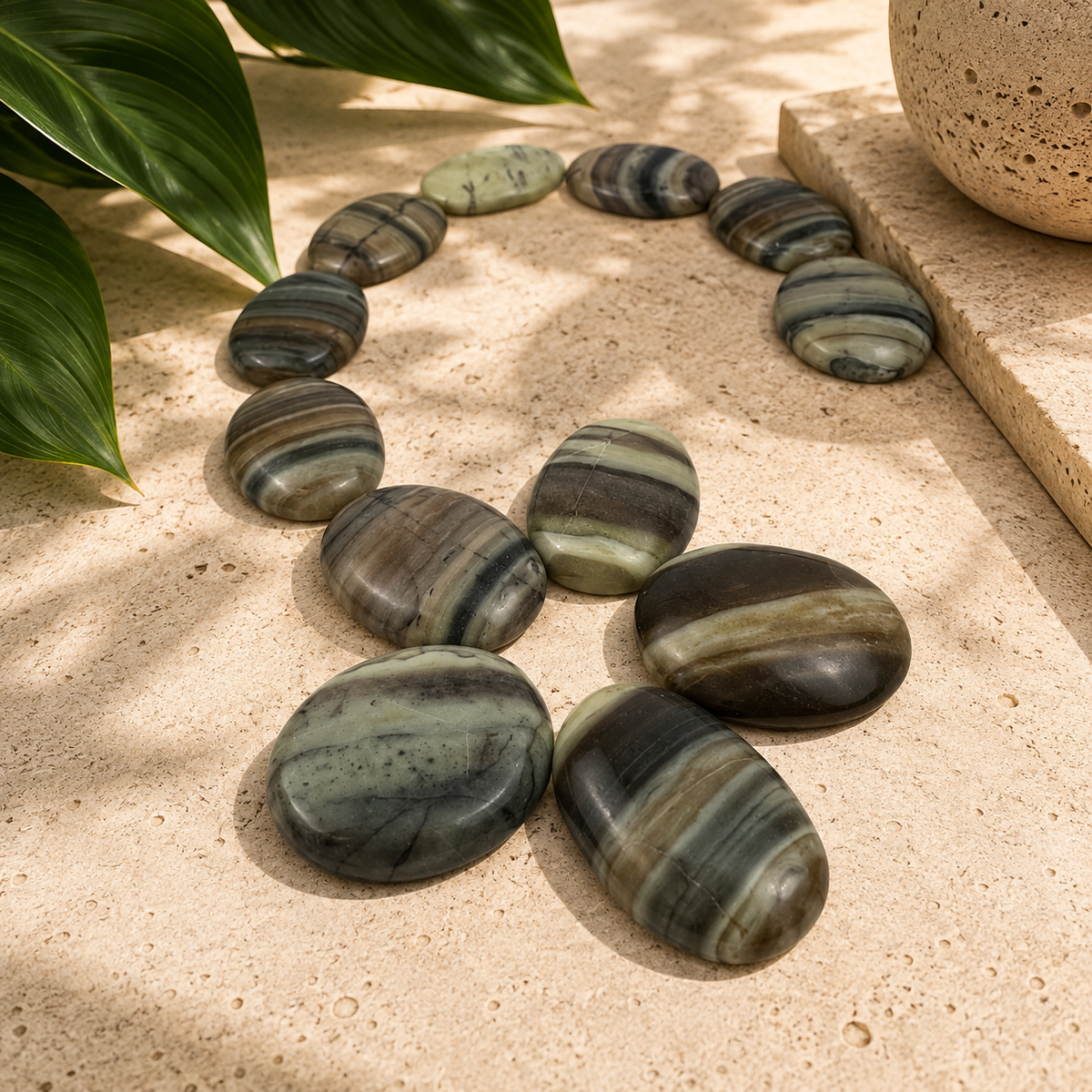 Infinite Serpentine Worry Stone - 1.5 inch